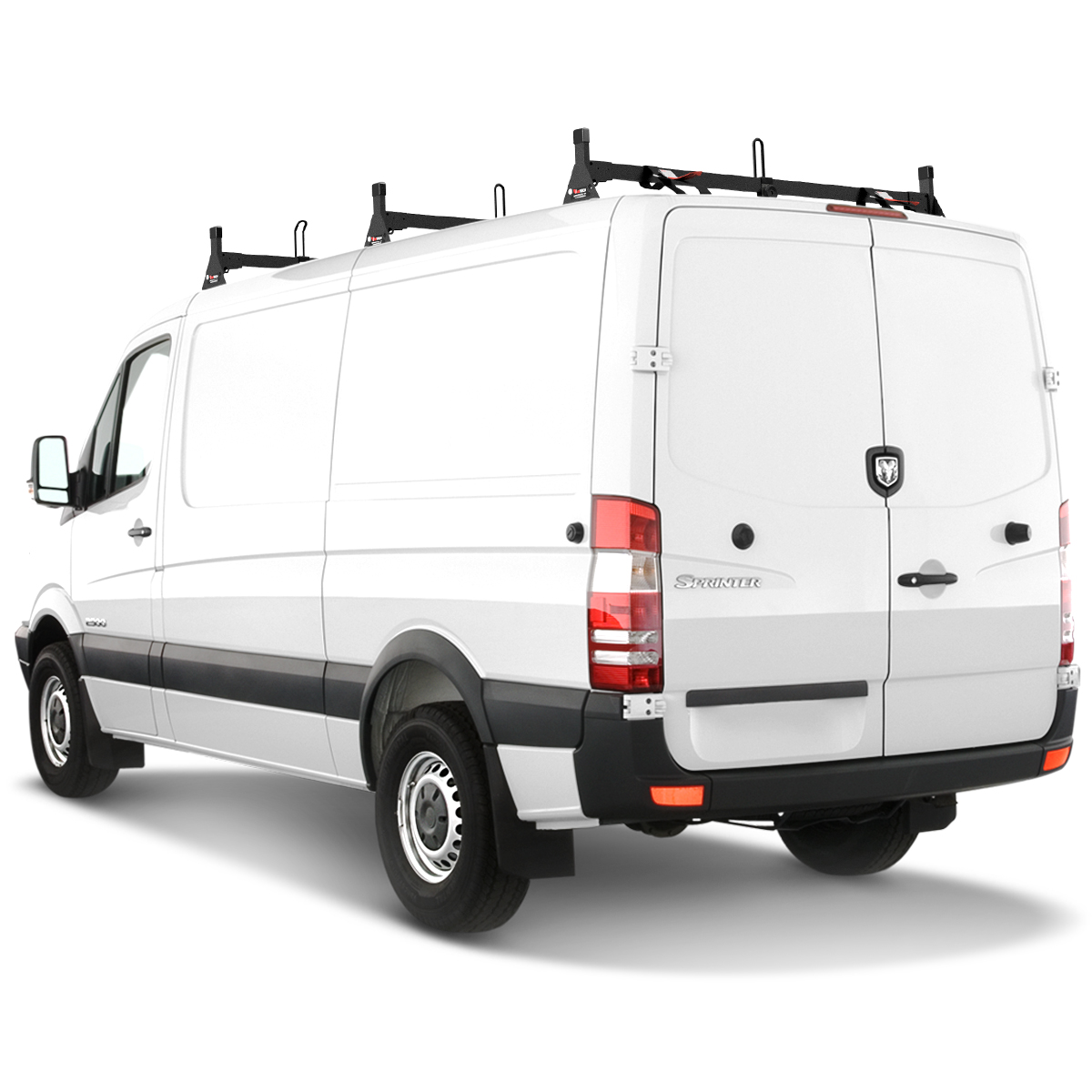 H1 Ladder Roof Rack For 07-On Sprinter Low Roof (144 WB)